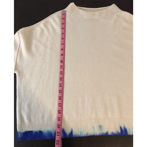 Anthropologie Pilcro The Alani 100% Cashmere Mock Neck Crop Sweater - Size MED - Picture 8 of 11